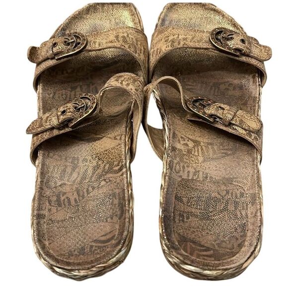 Stuart Weitzman Women's Slide Sandals Brown Size 8.5 Elegant Design - Picture 3 of 11